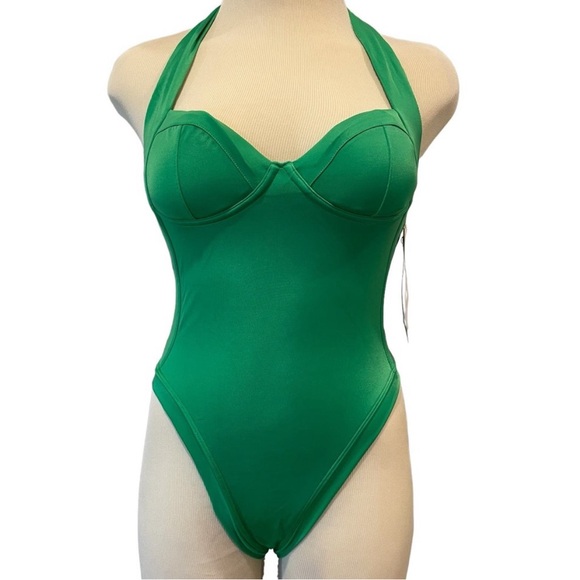 Free People/Anthropologie/Revolve Brand: WE ARE HAH Swimsuit Halter Padded - Picture 4 of 11